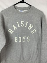 Champion Reverse Weave Sweatshirt Crewneck Raising Boys Heather Gray Men... - $39.99