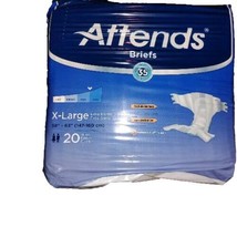 Attends Incontinence Brief Adult Diaper XL 20 Ct Contoured DDA40 Heavy t... - $397.81 MXN