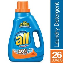 all Liquid Laundry Detergent with OXI Stain Removers and Whiteners, 46.5... - $18.66