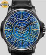 Zodiac 12 Constellations Art Unique Stylish Wrist Watch - £43.95 GBP