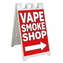 Vape Smoke Shop Right Arrow Signicade 24x36 Aframe Sidewalk Sign Banner Decal - £33.63 GBP+