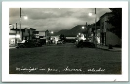 RPPC Street View Cars Shoe Midnight in June Seward Alaska AK 1940s Postcard F15 - £32.41 GBP