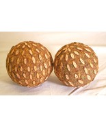Rustic Wood &amp; Moss Ball Decorative Bowl Filler - $12.86