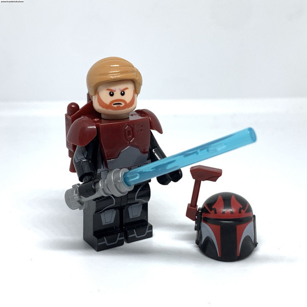 Obiwan Kenobi In Mandalorian Armor Wars Jedi Custom Minifigures - $9.25