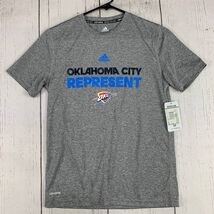 Oklahoma City NBA Adidas Medium Gray Shirt New Youth - $237.43 MXN