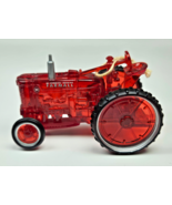 McCormick Deering Farmall Tractor Red Translucent Christmas Ornament Hol... - €8,63 EUR