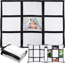 Peryiter Sublimation Flannel Throw Blanket And 2 Pcs. Blank Pillow Cases 60 X 50 - £31.05 GBP