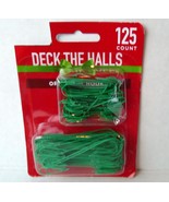 Ornament Hooks Tree Hangers Metal Wire Small and Large Size Green 125 ct - £2.62 GBP