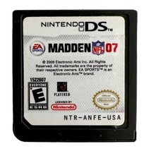 Madden 07 Nintendo Ds NTR-ANFE-USA Nfl Football Sports No Case Elec - £23.50 GBP