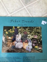 New Fiber Trends 203x Bunny Fun Stuffed Animal Knitting Pattern - £8.63 GBP