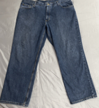 Carhartt Relaxed Fit Straight Leg 101483-968 Blue Denim Jeans Mens Sz 42... - $24.75