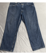 Carhartt Relaxed Fit Straight Leg 101483-968 Blue Denim Jeans Mens Sz 42 X 30 - £19.46 GBP