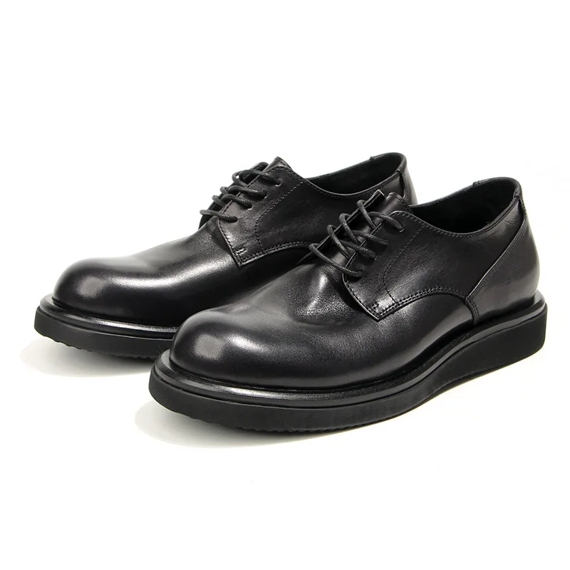 British Casual Men Real Cow Leather Shoes Business Formal Dress Loafers ... - £182.48 GBP