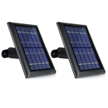 Wasserstein Solar Panel for Ring Spotlight and Stick Up Cam Battery 2 Pack Black - £35.24 GBP