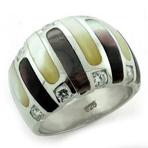 Conch Ring Sterling Silver 925 Polished Precious Stones Jewelry High-Qua... - $78.99