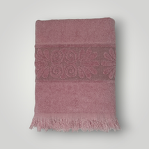 Cannon Monticello Pink Santa Cruz Sculpted Towel Set 3 Piece Bath Hand  - £34.52 GBP