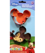 Mickey Mouse Wilton Colorful Metal Cookie Cutter Set 2 Pc Minnie - £7.11 GBP