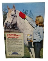 Farnam Horse Wipe Fly Protectant Print Ad 1970 Vintage Horse Wipe Mitt - £7.97 GBP