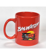 BAEWATCH 10 oz. Anytime Mug Typo Red Coffee Cup Baywatch - $367.38 MXN