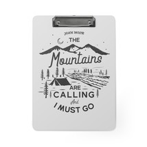 Personalized Mountain Range Clipboard for Outdoor Enthusiasts and Nature... - £38.08 GBP