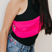 Athletic Mesh Bum Bag Hot Pink Fuchsia - £23.14 GBP