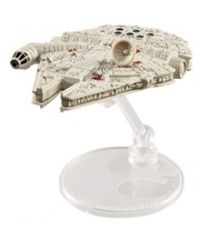 Hot Wheels Star Wars Starships Millennium Falcon with Flight Stand-Age 4... - $16.04