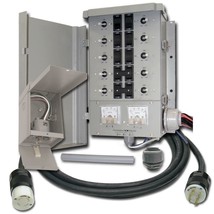 Connecticut Electric Manual Transfer Switch Kit 30 Amp 8 Space 10 Circui... - £494.26 GBP