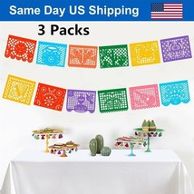 Mexican Banner Party Banner Fiesta Cinco De Mayo Papel Picado Banner 24&quot;... - $25.99