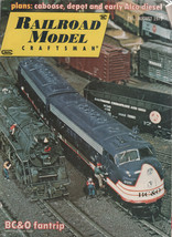 Railroad Model Craftsman Magazine August 1975 BC&amp;O Fantrip - $1.50