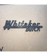 WHITAKER BUICK Vintage Car Dealer Plastic Emblem Badge Plate - €25,69 EUR