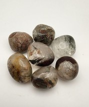 Garden Quartz, Polished Tumbles, Lot Of 7, Positive Energy, Grounding Stone  - £18.60 GBP