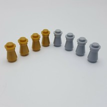 Lego Ninjago Board Game 3856 Replacement Markers Gold Gray Cones Studs P... - £1.33 GBP