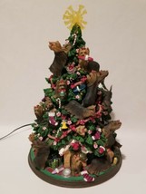 Danbury Mint Yorkie Yorkshire Terrier Dog Christmas Tree Lighted Figurine - $272.25