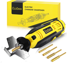 Electric Chainsaw Sharpener Kit with TITANIUM-PLATED Diamond Bits - High... - £41.64 GBP