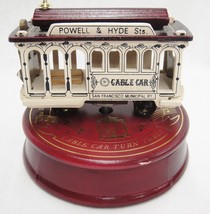 San Francisco Cable Car Rotating Music Box Powell &amp; Hyde Plays &quot;I Left My Heart&quot; - £5.97 GBP