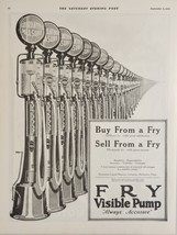 1924 Print Ad Fry Visible Gas Pumps Guaranteed Liquid Measure Co. Rochester,PA - £21.26 GBP