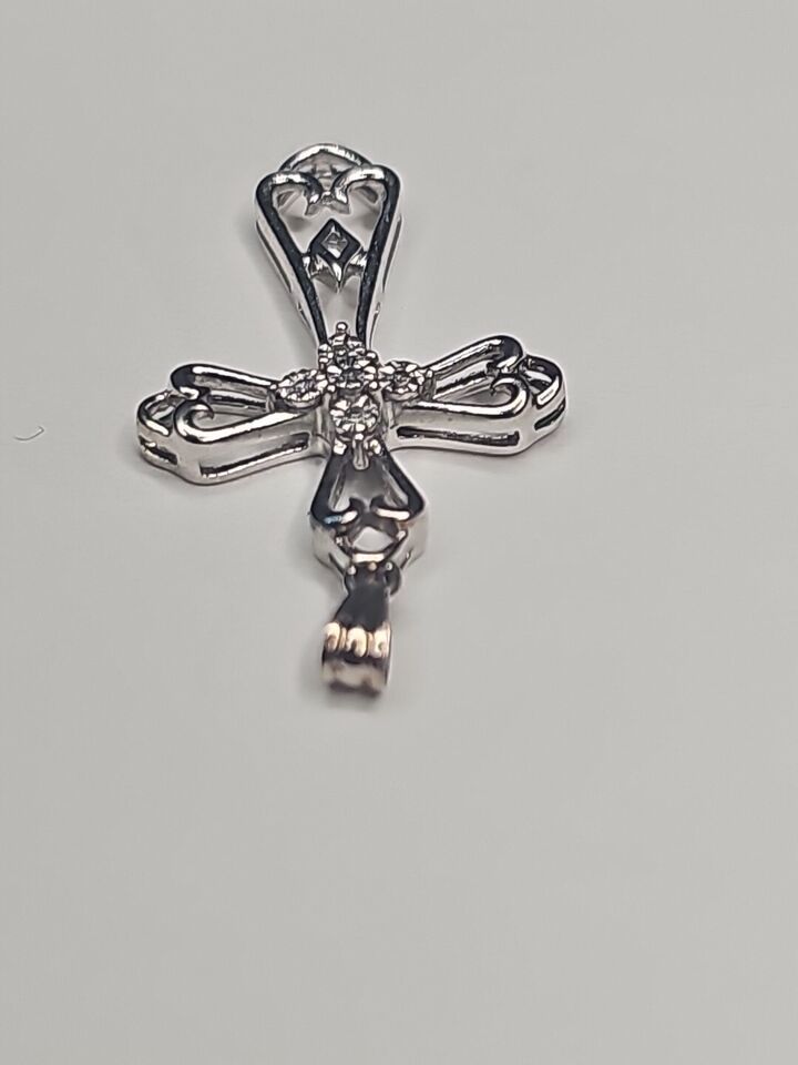 Silver 925 Fashion Cross Crucifex Charm Pendant Item image 6