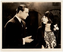 *COBRA (1925) Rudolph Valentino &amp; Eileen Percy Silent Film Drama Double-Wt 8x10 - £59.94 GBP