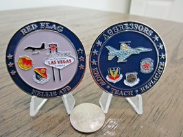 Nellis Afb Las Vegas Red Flag Acc 57th Wing 64th Aggressors Challenge Coin - £14.69 GBP