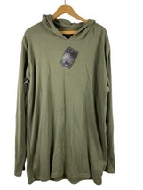 Oakley Thermal Henley Hoody Hoodie Size 2XL Mens Green NEW Pullover Shir... - $74.49