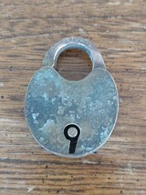 1800s Antique W. Bohannan HEART-SHAPED Brass Lock Padlock No Key Brooklyn Ny - £14.54 GBP