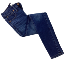 Madewell Jeans Women&#39;s 25 10&quot; High Rise Skinny Medium Denim Blue Wash - £19.83 GBP