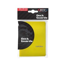 2 pks of 50 (100) BCW Yellow Double Matte Deck Guard Standard Sized Card... - $9.01