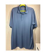 Pebble Beach Men&#39;s Dry Luxe Performance Golf Polo Shirt Blue Pin Stripe ... - $24.95
