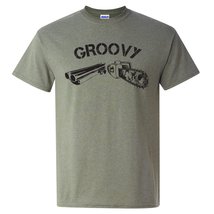 Groovy - Undead Zombie Hunting Chainsaw Shotgun Boomstick T Shirt - Small - Heat - £19.17 GBP