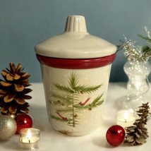 VintageHallmark Christmas Ceramic Crock With Cardinals - Scent Cinnamon - $12.86