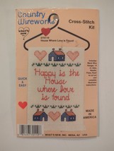 Country Wireworks Cross Stitch Kit Happy Where Love Is Found 070110 - $9.49