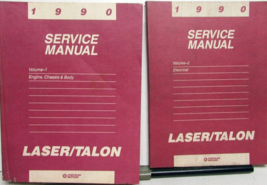 1990 EAGLE TALON &amp; PLYMOUTH LASER Service Shop Repair Manual Set OEM 2 V... - £43.85 GBP