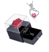 Mom Gifts with Preserved Red Rose, 925 Sterling Silver - £263.14 GBP