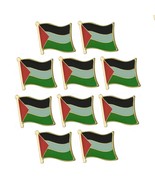 10 PALESTINE FLAG PINS 0.5&quot; Palestinian Pride Lapel Pin Hat Tie Tack Bad... - $14.95